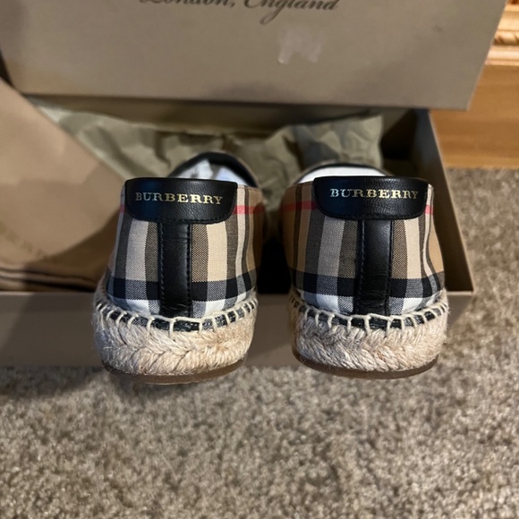 BURBERRY HODGESON CHECK PRINT ESPADRILLES - Picture 3 of 5